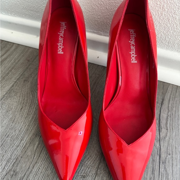 Jeffrey Campbell Glossy Red Heels - Picture 2 of 9